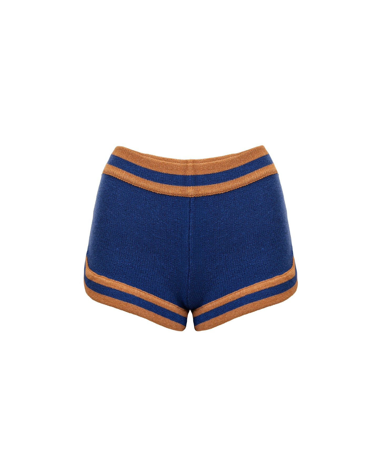 Coral Knit Shorts - Blue
