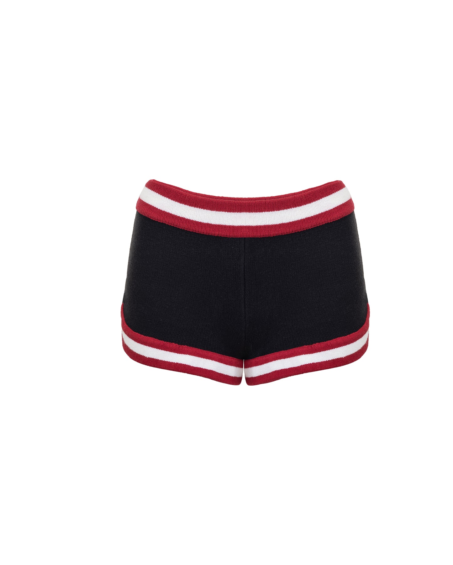 Coral Knit Shorts -Black